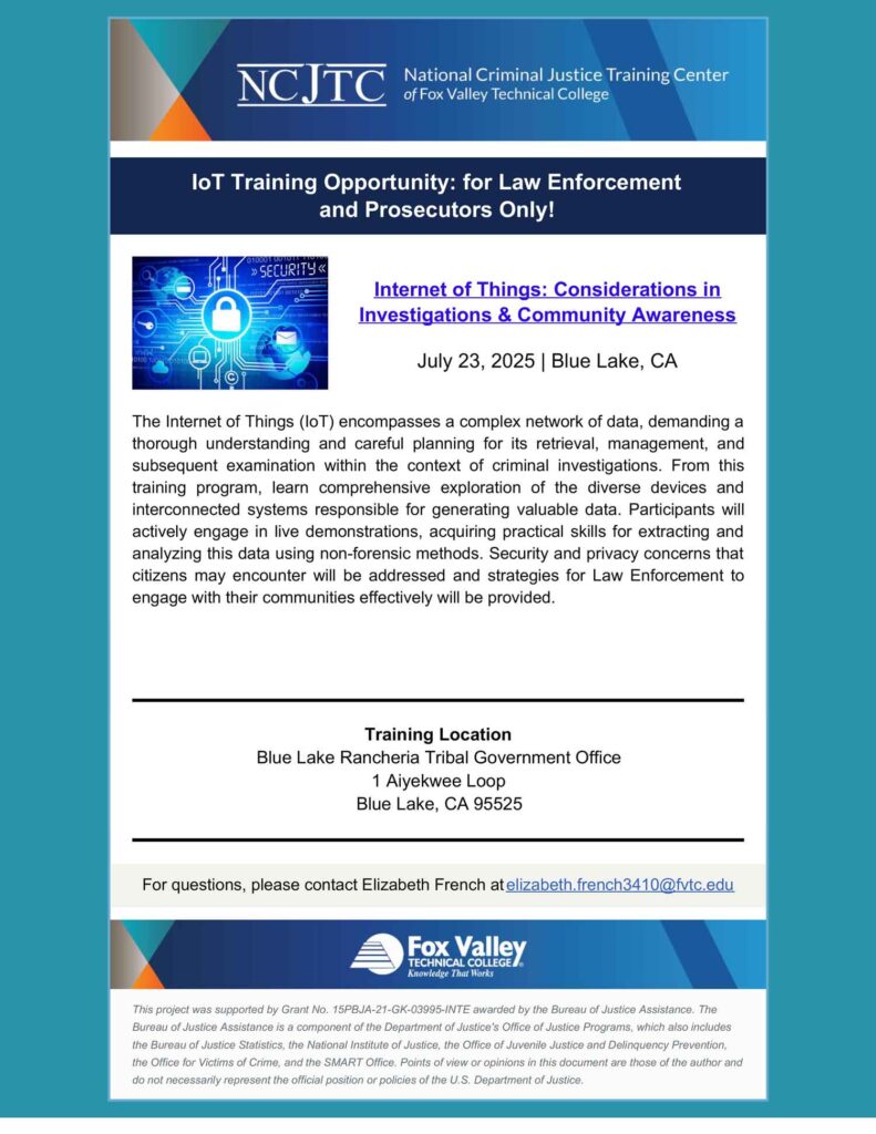 Internet of Things: Considerations in Investigations & Community Awareness